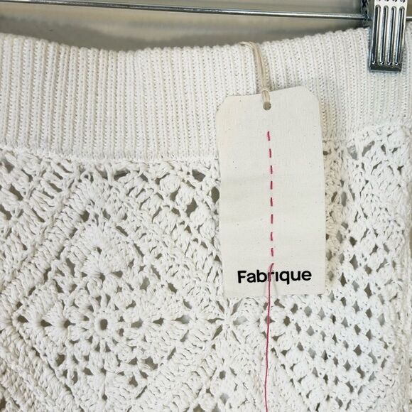 NWT Fabrique Limited Edition Knit Midi White Skirt by Kathleen Hanhee Size 0 - Picture 5 of 8